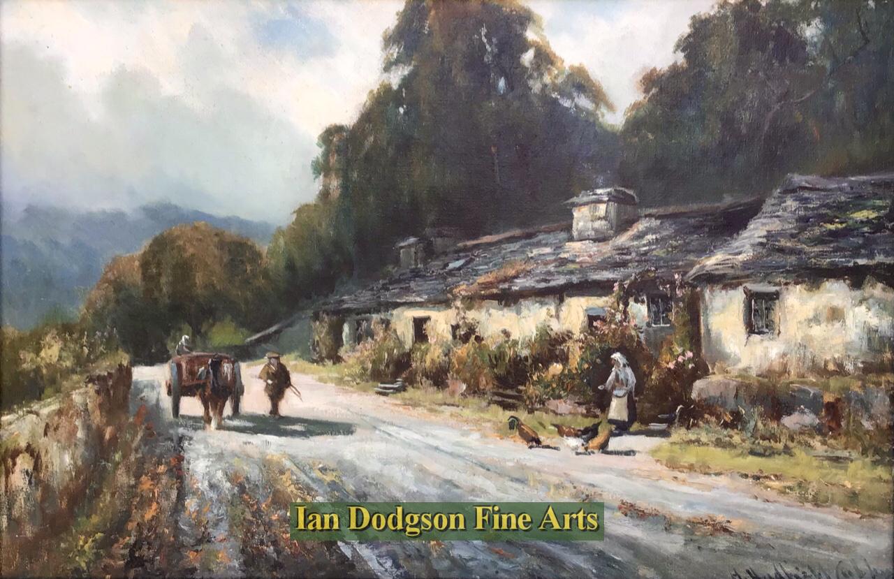 Old Cottages Arthog, North Wales by Henry Hadfield Cubley
