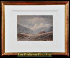 Snow capped Langdale Pikes by Edward Tucker snr